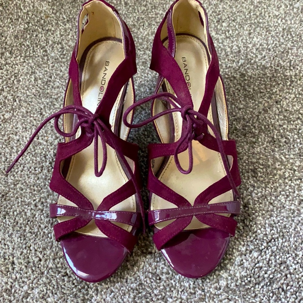 Bandolino Heels Pumps 6.5 wine burgandy